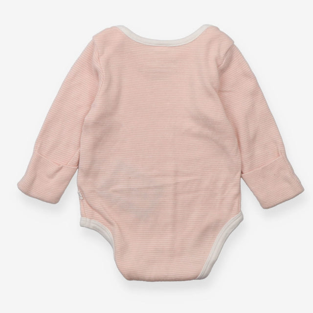 Bodysuit Long Sleeve Pink Stripe