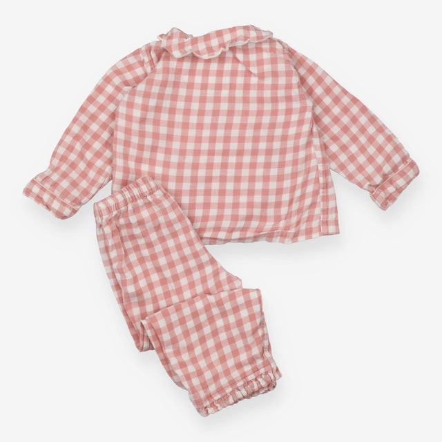 Pink gingham hedgehog pyjamas