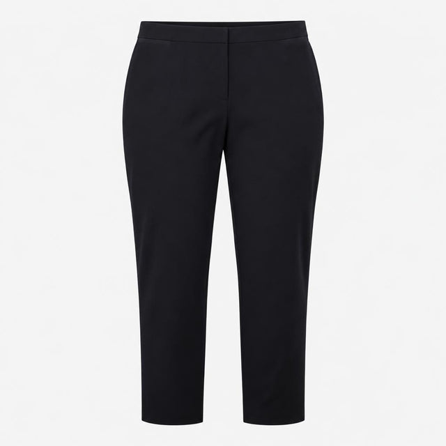 Navy Tailored Straight Leg Stretch Trousers