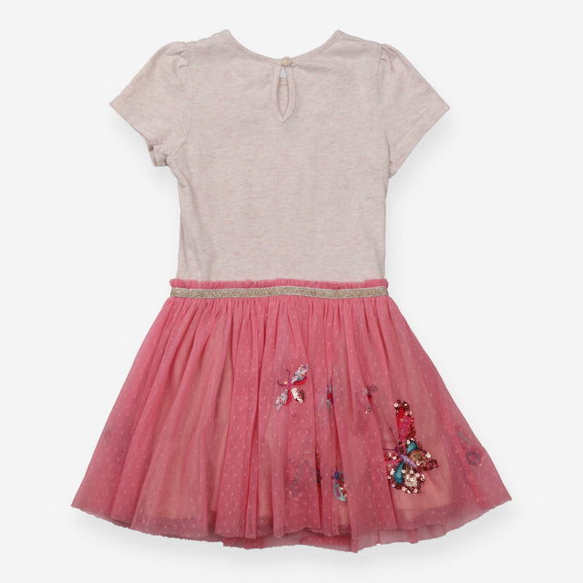 Pink Sequin Butterflies Dress