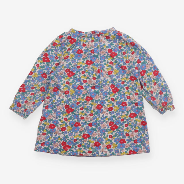 Dress long sleeve floral rabbit