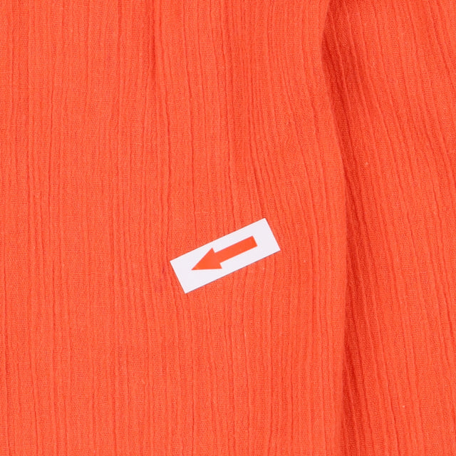 Dress orange with embroidered flowers