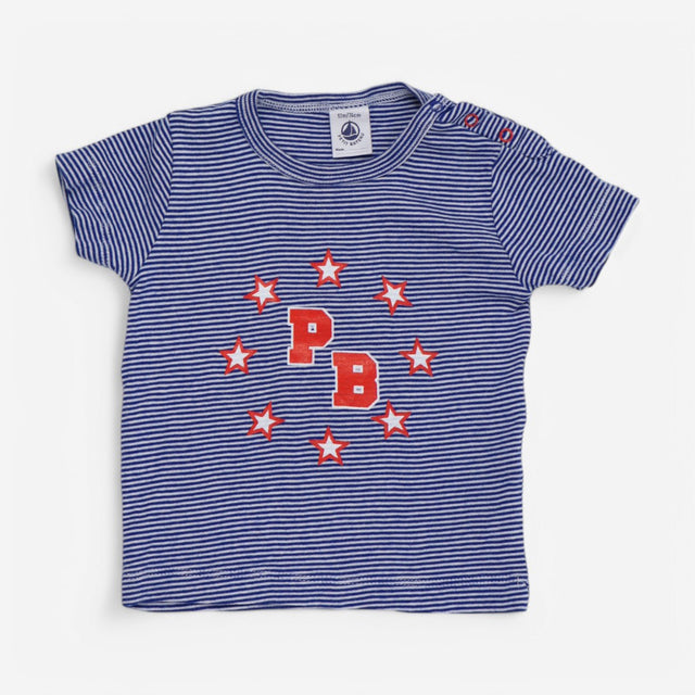 T-shirt Blue and White Stripe PB