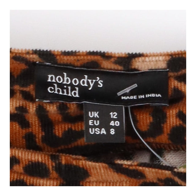Leopard Print Mini Cord Wrap Skirt