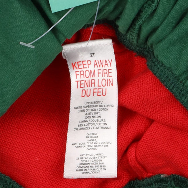 Red and Green Reindeer Dress