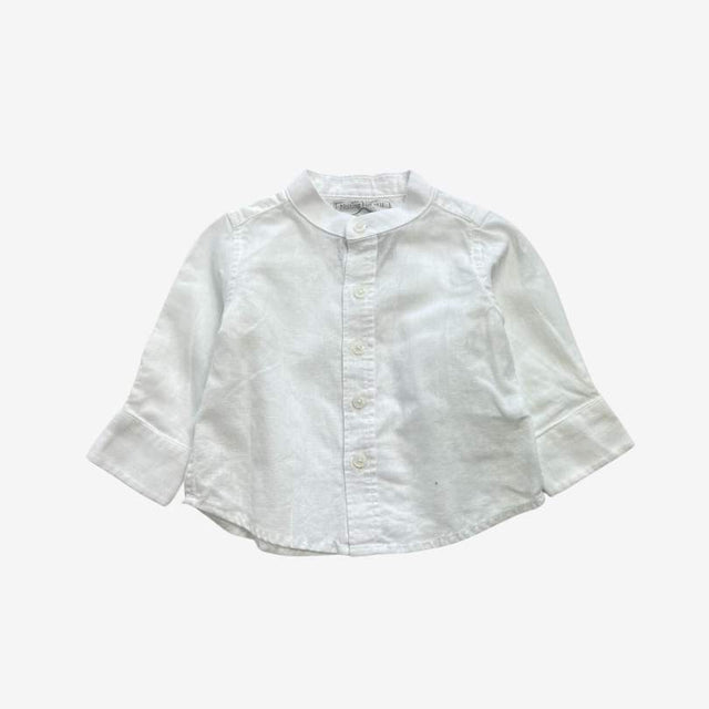 White grandad shirt