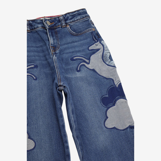 Jeans Blue Unicorn Fringe