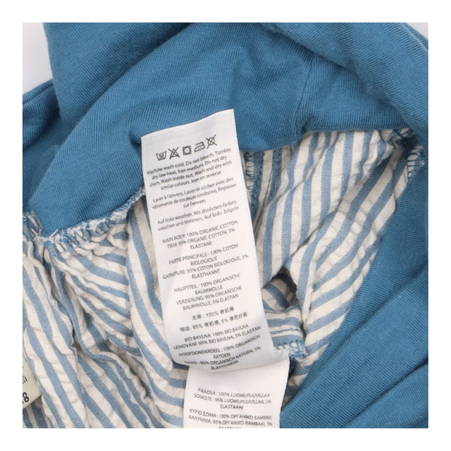 Maternity Trousers Blue White Stripe Organic Cotto