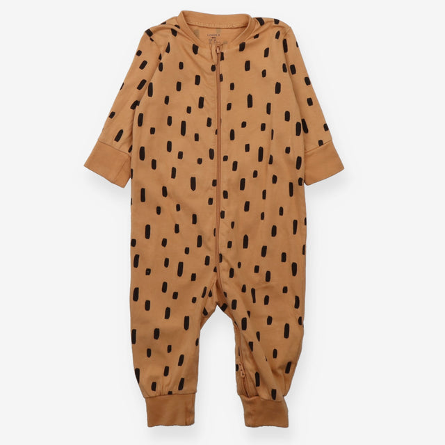 Sleepsuit brown brush strokes