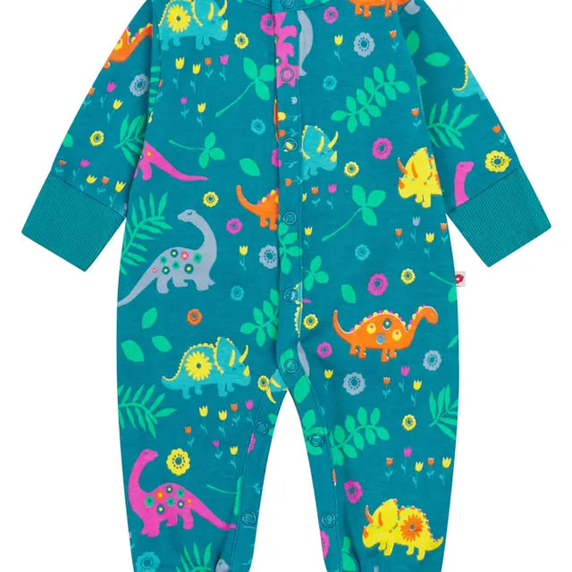 Sleepsuit Teal Dinosaur