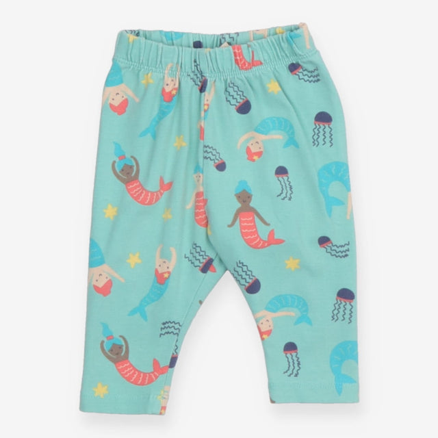 Legging Turquoise with Mermaids