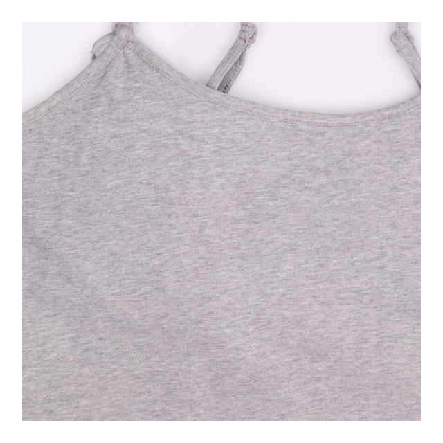 Nursing Vest Grey Cotton Maternity Breastfeeding T