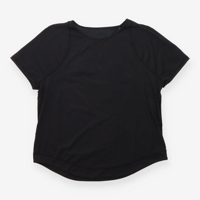 Black Short-Sleeve Performance Workout T-Shirt
