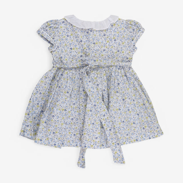 Dress Yellow & Blue Ditsy Collared