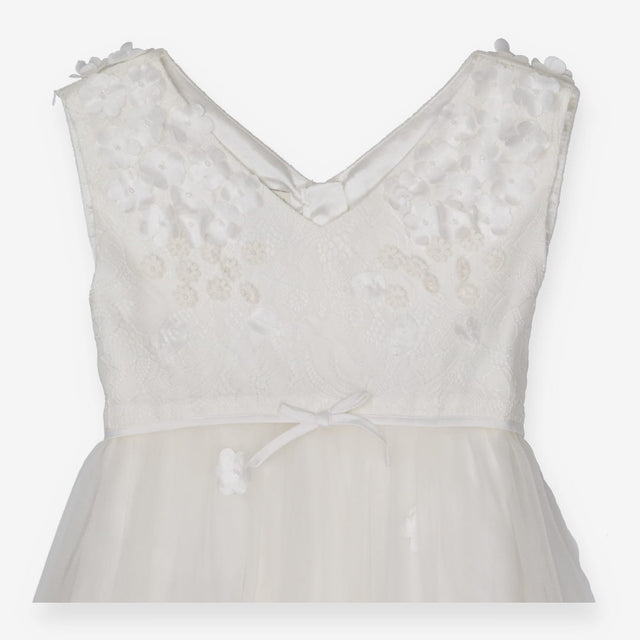 Bridesmaid Dress White Lace Floral