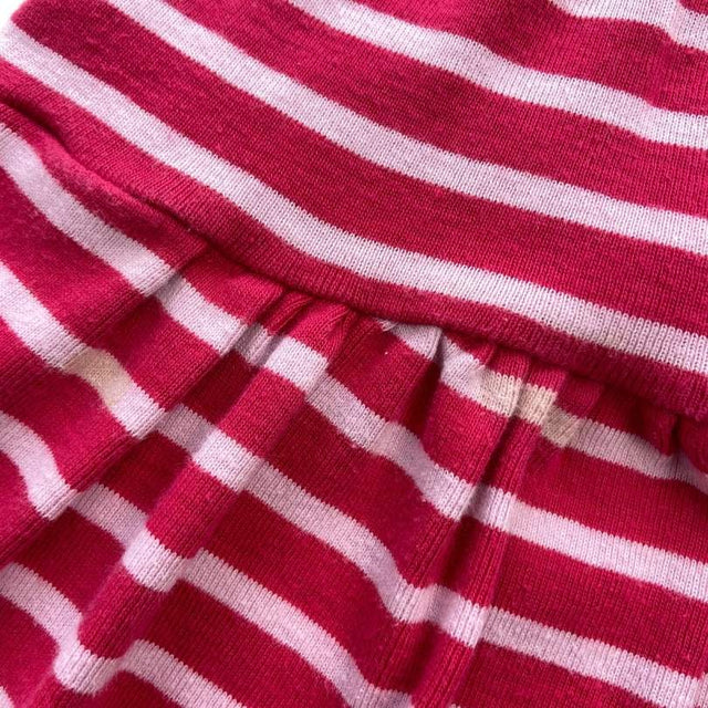 Pink Stripe Jersey Skirt with Undershorts