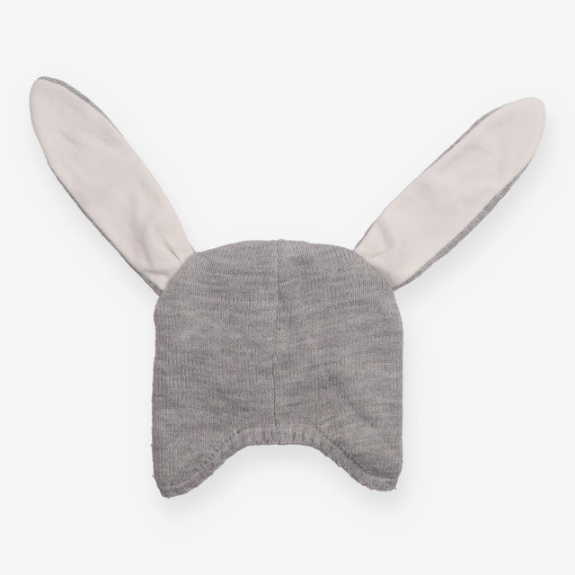 Grey Knit Hat with Bunny Ears