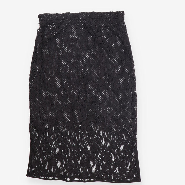 Black Lace Polka Dot Midi Ski