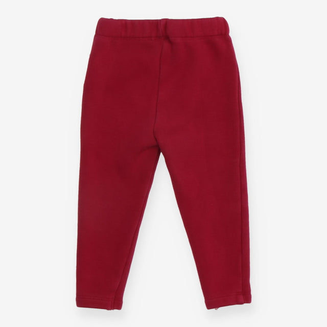 Plum fleece leggings