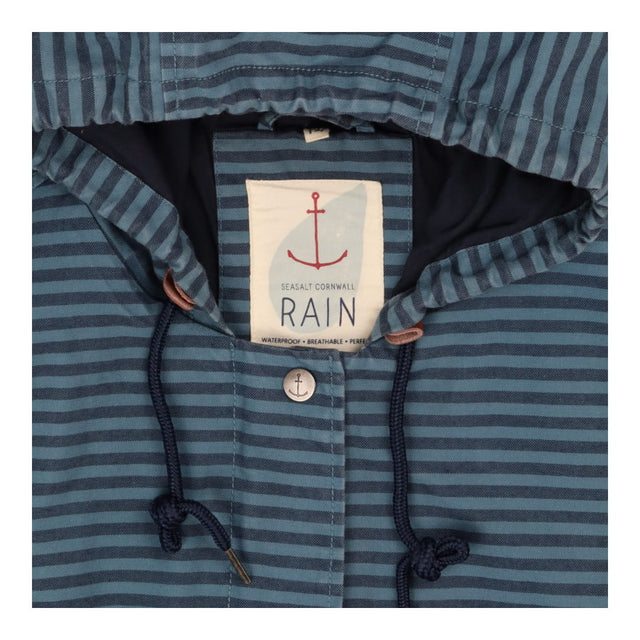 Blue Striped Bowsprit Raincoat | Hooded with Dippe
