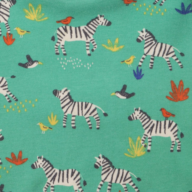 Romper Shortie Green Zebra