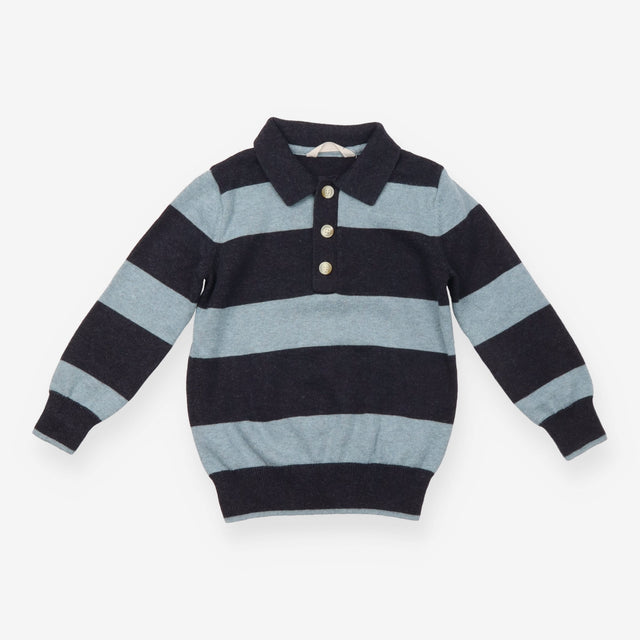 Black and Blue Collared Jumper