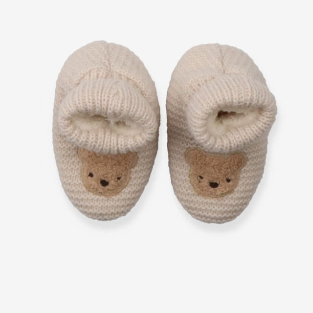 Slipper booties cream bear