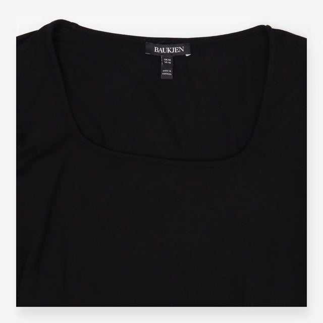 Baukjen Black Viscose Midi Dress