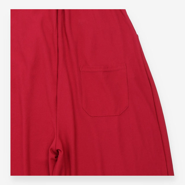 Jumpsuit Burgundy Wide Leg Overall Style with Fron
