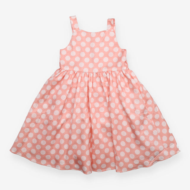 Dress pink spotted