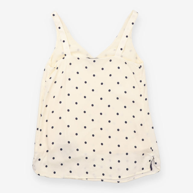 Kyra Polka Dot Cami Top Cream Black Spot