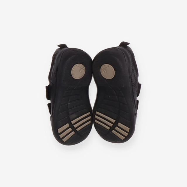Black velcro first walkers