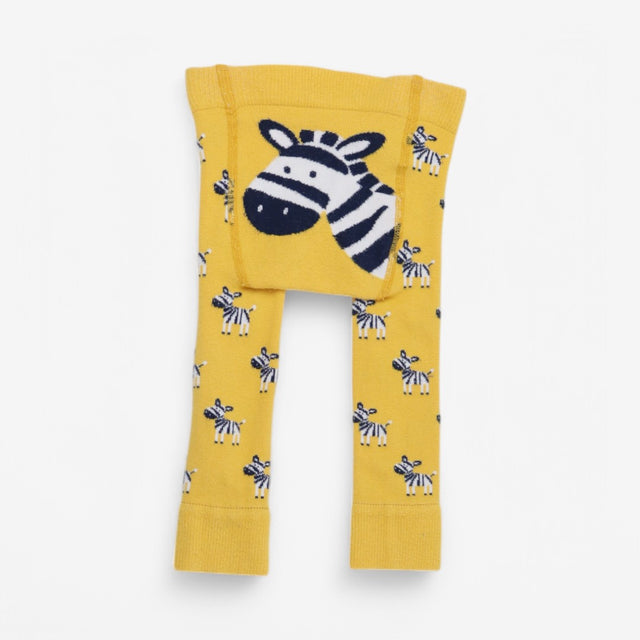 Yellow zebra leggings