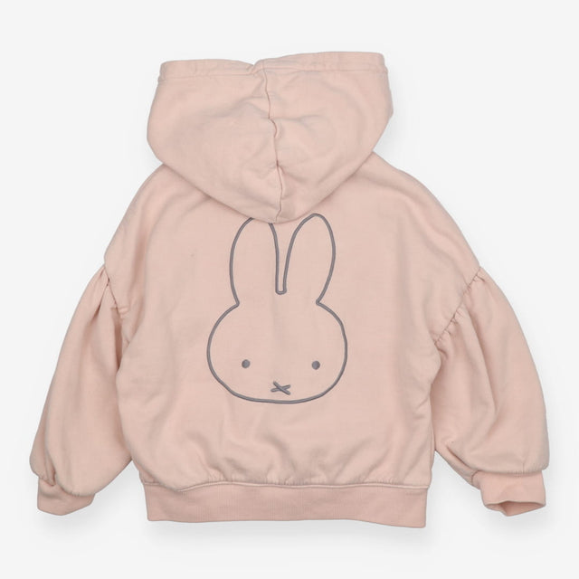 Hoody Zip Up Pink Miffy