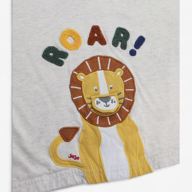 T-shirt Lion Applique Roar