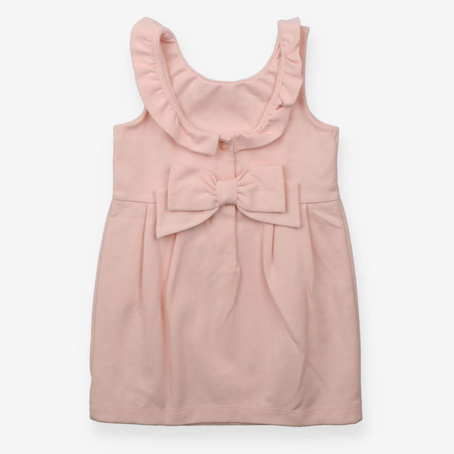 Dress sleeveless pink frill arms