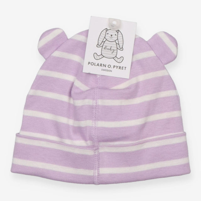 Baby hat lilac stripe