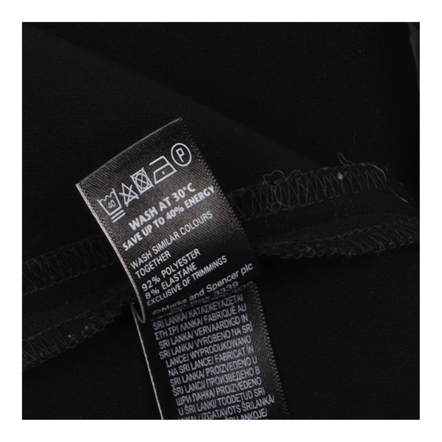 Skirt Black Asymmetric Handkerchief Hem Stretch Mi