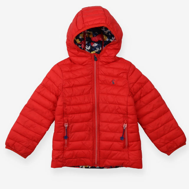 Puffa coat red floral lining