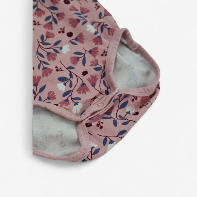 Bodysuit Long Sleeve Pink Floral