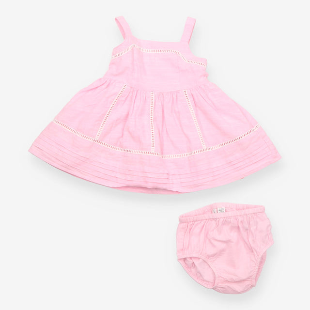Dress and bloomer pink