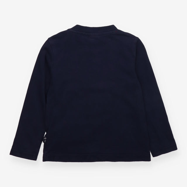 T-shirt long sleeved navy dinosaurs fossil