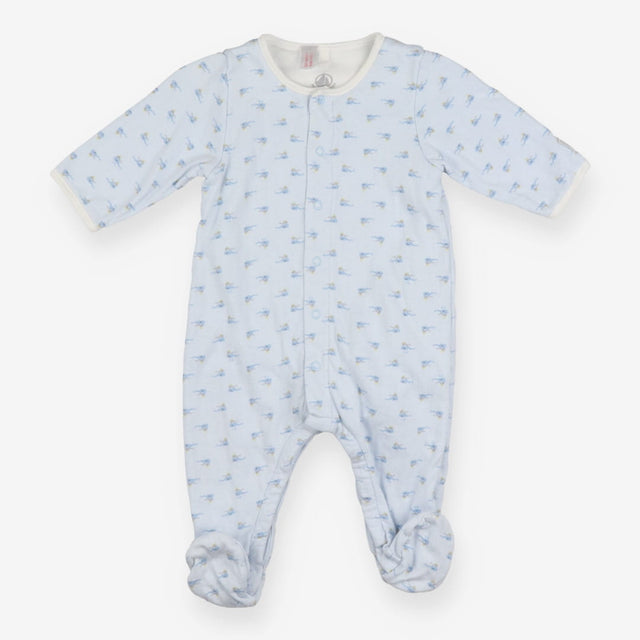 Sleepsuit Blue Mummy and Baby Whales