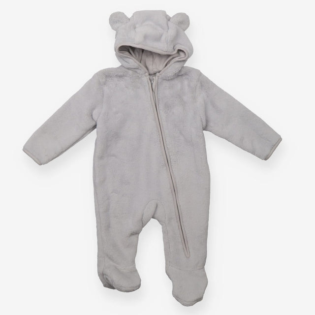 Pramsuit Grey Fleece with ears
