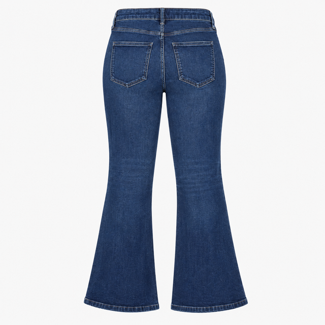 Bootcut Jeans Dark Wash Stretch Denim