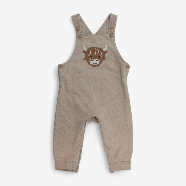 Dungarees Brown with Highland Cow