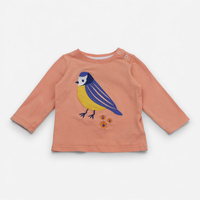 Tee LS orange bird