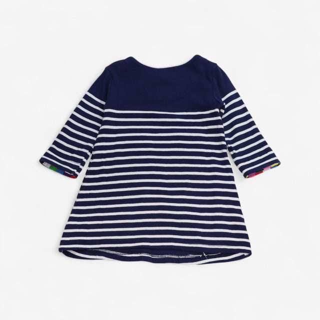 Dress Jersey Navy Elmer Applique