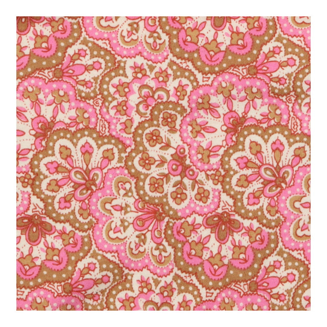Playsuit brown pink neon edging
