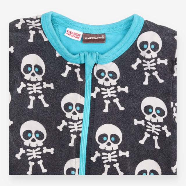 Black Skeleton Sleepsuit